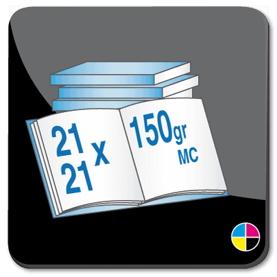 Toon details van Brochures vierkant 21cm 150 gr MC gelijmd
