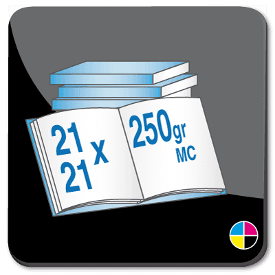 Toon details van Brochures vierkant 21cm 250 gr MC gelijmd