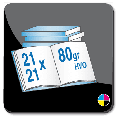 Toon details van Brochures vierkant 21cm 80 gr HVO gelijmd