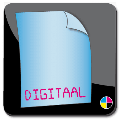 Toon details van prints digitaal kleur