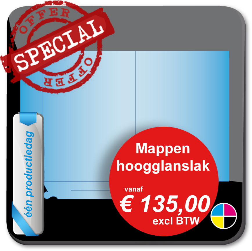 Toon details van 5.0 Standaard mappen full-colour glanzende uitstraling aanbieding