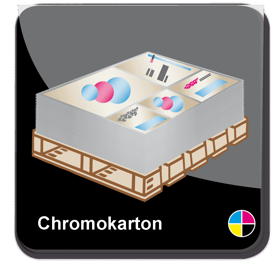 Toon details van 5.0 Plano drukvellen full-colour op Chromokarton
